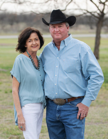 LESLI RUSH CLARK of Spur (left),shownherewithhusband Eddie, advises cancer fighters, survivors, and supporters, “Always choose kind, no matter how hard it is!” | COURTESY PHOTO