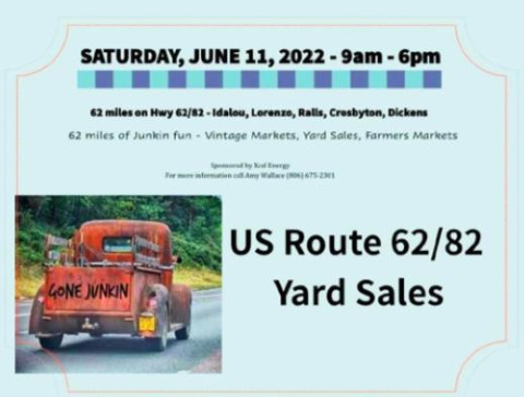 Truckin’ Along US Route 62/82 Yard Sales set for Sat., June 11