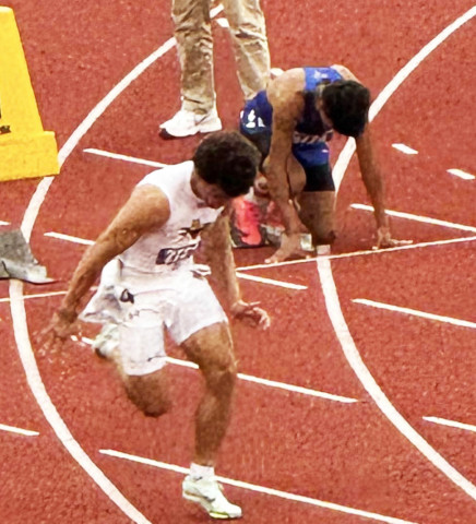 Spur's Pesina competes at State track