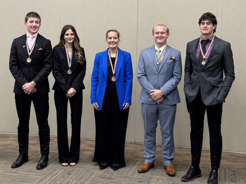REGIONAL UIL CONGRESS Congratulations go to Colt Gentry (far right, above) of the Jayton academic team, who placed in the top 5 of 18 yesterday at Regional Congress and is a State Alternate. | COURTESY PHOTO