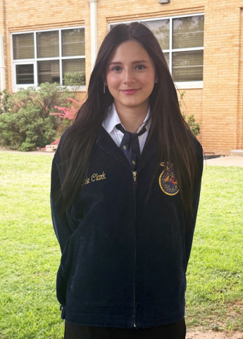 FFA HONOR Spur’s Saegan Molina placed first in the senior prepared speaking-natural resources FFA competition last week. She advances to area. | COURTESY PHOTO