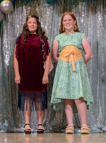 DICKENS 4-H HONORS On April 11 Dickens County 4-H members Lucciana Reese and Ariyan Stringer went Archer City to compete at the 4-H fashion show contest, Stringer won reserve grand in the Everyday Living category, and Reese won reserve grand in Refashion category and won the Junior division modeling award. | COURTESY PHOTOS