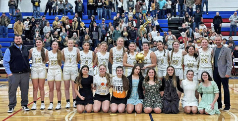 The Lady Jays are the Area Champions in basketball, defeating the Strawn Lady Hounds 50-34 Friday night in Abilene. They will play in the regional semifinals versus Blackwell Tuesday, Feb. 18 at 5:30 p.m. at Abilene Christian University (results not available at press time). | COURTESY PHOTO