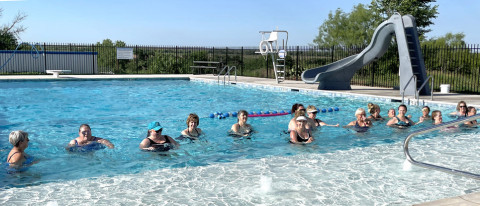 Swimming for slimming: Spur plunges into water aerobics