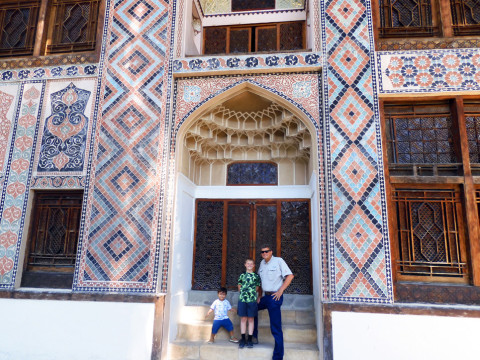 CAPTION David Pafford (left) and his son, Caleb (center) spent three days touring historic buildings along old land trade routes between Europe and the Far East. MORE PHOTOS, PAGE 8 | COURTESY PHOTO