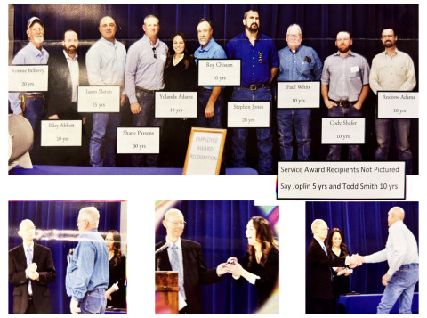 DUTIFULDOZEN At its March 1 annual meeting in Spur, Cap RockTelephone Cooperative recognized 12 employees for service increments ranging from 5 to 30 years. | COURTESY PHOTO