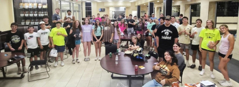 END OF SCHOOL YEAR Jayton grads finished their school year with an all-night party in the school gym featuring lots of food and prizes. | COURTESY PHOTOS