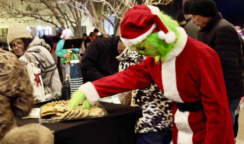 GRINCH IN KENT A special visitor seemed to help himself to the cookies in last week's Winterfest celebration in Kent County. | COURTESY PHOTO