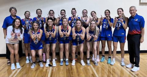 JAYTONALL-STAR Congratulations go to Jayton graduate Daylee Chisum, who competed in theTexas Six-Man Coaches All-Star basketball game for the West in Wichita Falls on Saturday. The West girls, coached by Amy Bowles and Greg Ramsey of Valley, defeated the East 60-50. | COURTESY PHOTO