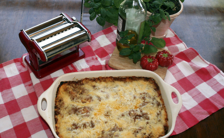 THE INGREDIENTS LIST might be long, but every morsel contributes to the flavor of this favorite casserole. | ANGELINA LaRUE PHOTO