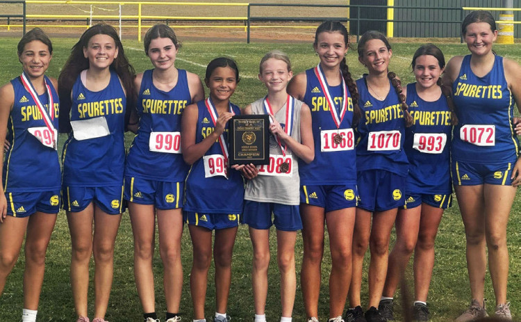 Spur JH XC girls District champs, McGalliard advances to HS XC Regionals