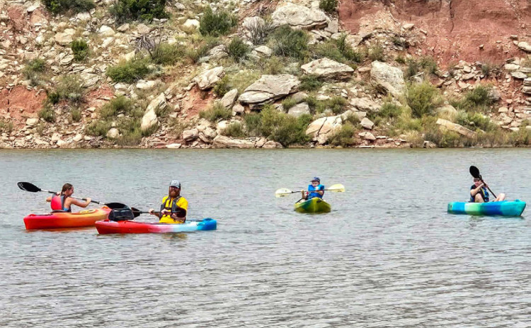 COOLANDCOLORFUL Whether you’re looking to test your speed on the water or just want to experience a splash-filled day of lake fun, paddlers are encouraged to get signed up today for Lake Mackenzie’s Sept. 5 race. | COURTESY PHOTO
