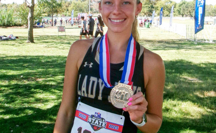 ALL-STAR Congratulations go to Jayton’s Jace Chisum, who was selected to the Texas Girls Coaches Association 1A-4A Cross Country Legacy All-Star Team. | COURTESY PHOTO