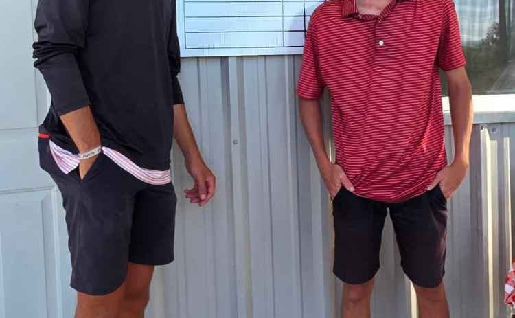 CHAMPIONSHIP FLIGHT WINNERS were Kyler Ezell and Hunter Welch.