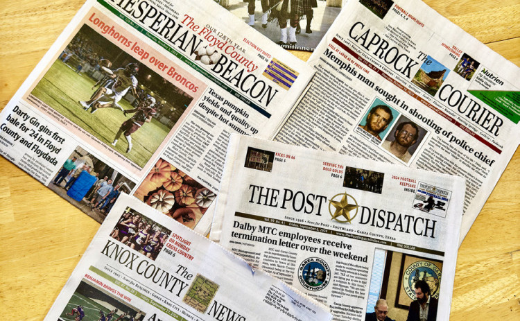 A BOOST FOR LOCAL NEWS provided by a selective nationwide grant will soon help the Paragraph Ranch LLC family of weekly newspapers cover your communities more thoroughly. | STAFF PHOTO