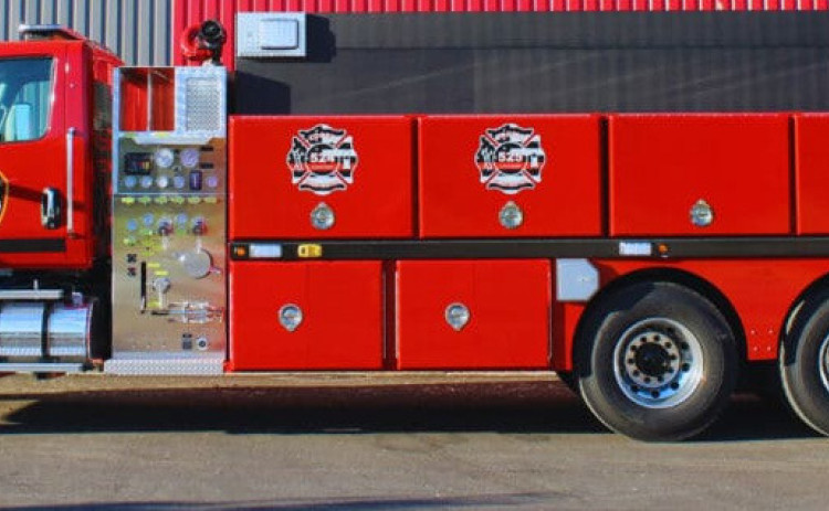 NEW FIRETRUCK ON ORDER Spur’s newly ordered truck, similar to the one pictured that was built for the Iraan VFD. It should be a 2027 two-wheel-drive single-cab Freightliner that will haul 2,500 gallons of water with lots of fire hose storage on top of the tank, said Fire ChiefWess Abbott, with a 1,250-gallon-per-minute Hale fire pump.The custom fabricated storage compartments will contain all the firefighting equipment needed for structure fires and other rescue calls. | COURTESY PHOTO