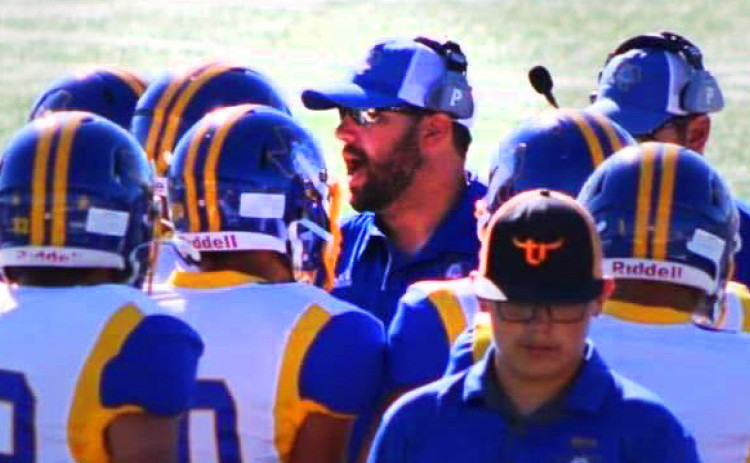 END OF THE SCHOOL YEAR typically brings changes in school leadership positions, including coaches—including, this round, at Spur ISD as head football coach Tate Clark (center) moves to Southland ISD. | COURTESY PHOTO