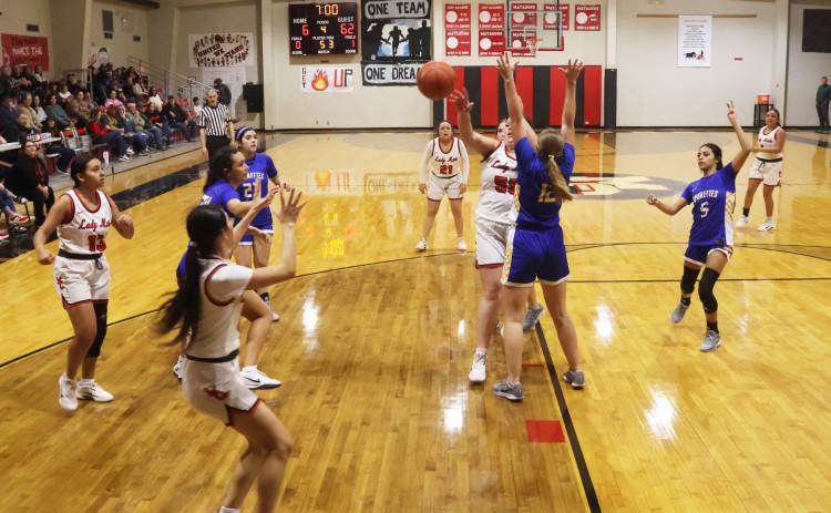SPURETTES BASKETBALL The Spur varsity girls basketball team had a week of wins last week.They defeated the Motley County Lady Mats on the road 70-11 and the Paducah Lady Dragons 86-7. This week they were to face their district’s two toughest opponents, the Valley Lady Patriots on Tuesday and the district-leading Guthrie Lady Jaguars Friday night, Feb. 6.The Spurettes are well positioned for a playoff shot with a 4-2 record. | COURTESY PHOTO
