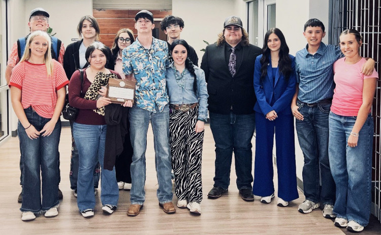 SPUR REGIONAL UIL Spur had an impressive showing at the Regional UIL academic meet, and some competitors even advanced to state. Back row: Adrian Garza-West, Leah Munoz, Raeli Rodriquez, Joshua Simmons; front row, Kylie Weiser, Pursphony Garcia, Brandon Garza-West, Daven Dempsey, Steven Hulme, Saegan Molina, Brylan Bridge and Tatom Bridge. Not pictured were KendalWalker,Weslyn Givens, Keylee Molina, Sariah Sepeda, Kymberleigh Lee and Dana Parnell. | SUE JANE SULLIVAN