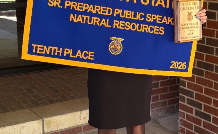 STATE HONOR Congratulations go to Spur’s Seagan Molina, who finished in 10th place at the FFA State Speaking Development Events competition last week. | COURTESY PHOTO