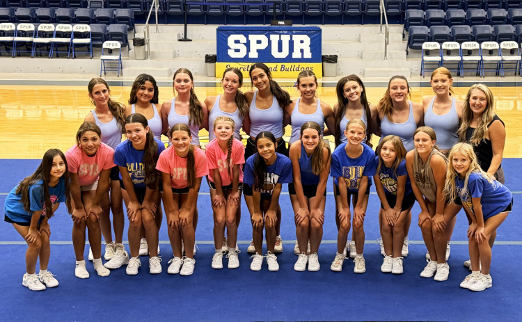Spur varsity and junior high cheerleaders participated in cheer camp in Spur and were later hosted at Ashley’s Turnaround Café in Spur. | COURTESY PHOTOS