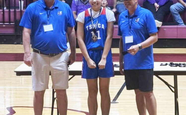 COURT ALL-STAR Kimberlee Segura, a 2026 Spur High School graduate, represented the Spur Spurettes in the TSMCA Girls Basketball All-Star Game on June 19 at D. L. Ligon Gym at Midwestern State University.