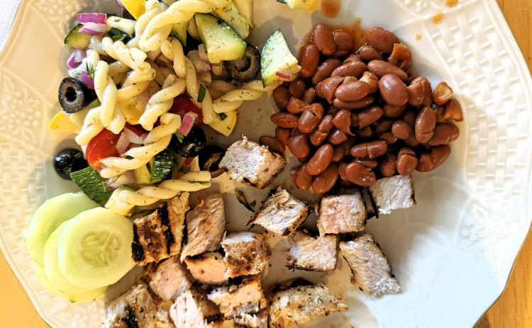 LET YOUR IMAGINATION RUN WILD with the possibilities of add-ins, and pasta shapes, for this delicious and healthy garden salad. | ANGELINA LaRUE PHOTO