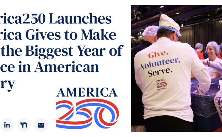 challenges businesses, nonprofits, schools, youth groups, faithbased networks, and organizations of all kinds to commit to increasing their volunteer efforts and measurable impact starting today. STARTING JAN. 1, AMERICA GIVES