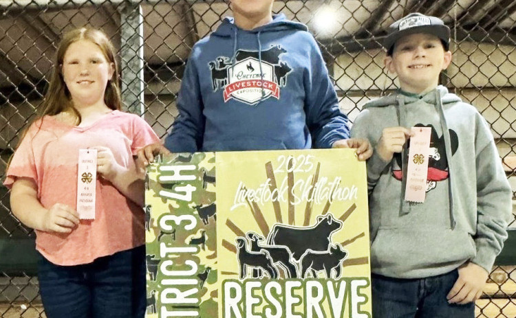 4-H COMPETITIONS Dickens County 4-H Intermediate Team were Aryian Stringer, CalvinHays Chapman and Rylee Foster. | AMANDA SPIVA PHOTO