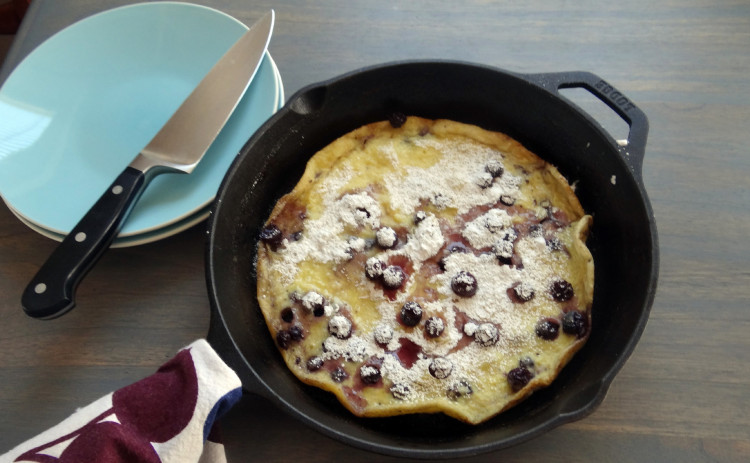DUTCH BABY PANCAKE Try making this type of pancake in your cast iron skillet—they are super easy to prepare. | ANGELINA LaRUE PHOTO