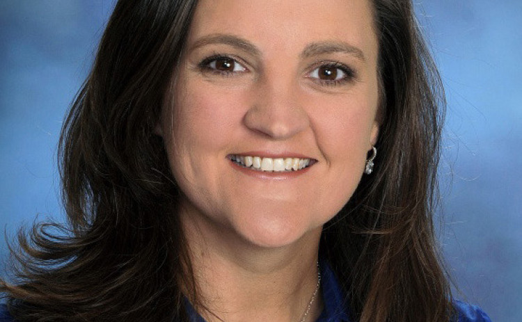 TOP ADMIN Elisha Reese, the daughter of Benny and Debbi Ball of Spur and Lubbock and granddaughter of the late Eldon and Jean Williams and Wilburn and Ila Ball, was honored this month by the Texas Association of Secondary School Principals. | COURTESY PHOTO