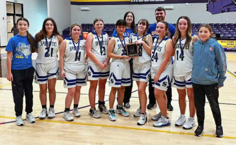 The JV Spurettes were runners-up at the Munday JV basketball tournament Jan. 9. | COURTESY PHOTO