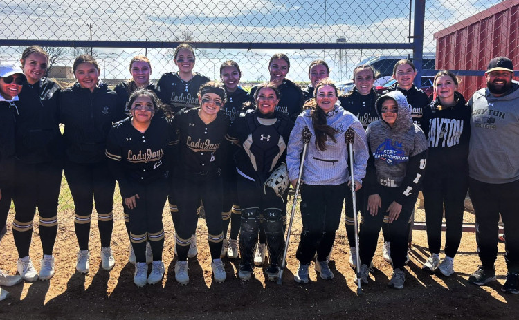 OPENING WIN The Jayton girls softball team started their season with a win over the Knox City Houndettes 18-4 at Knox City Saturday morning. | COURTESY PHOTO