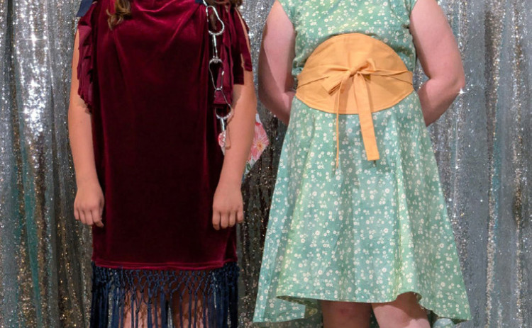 DICKENS 4-H HONORS On April 11 Dickens County 4-H members Lucciana Reese and Ariyan Stringer went Archer City to compete at the 4-H fashion show contest, Stringer won reserve grand in the Everyday Living category, and Reese won reserve grand in Refashion category and won the Junior division modeling award. | COURTESY PHOTOS