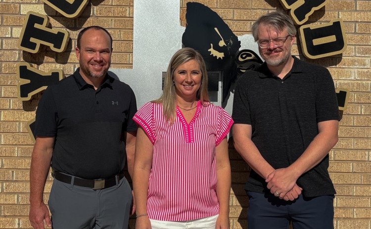 JGISD NEW STAFF There will be some new faces this year at Jayton schools. New staff members are Nathan Branum, coach and elementary math; Kayla Gonzalez, school secretary; and Jeremy Holmsley, new band director. | JAYBIRD MEDIA PHOTO