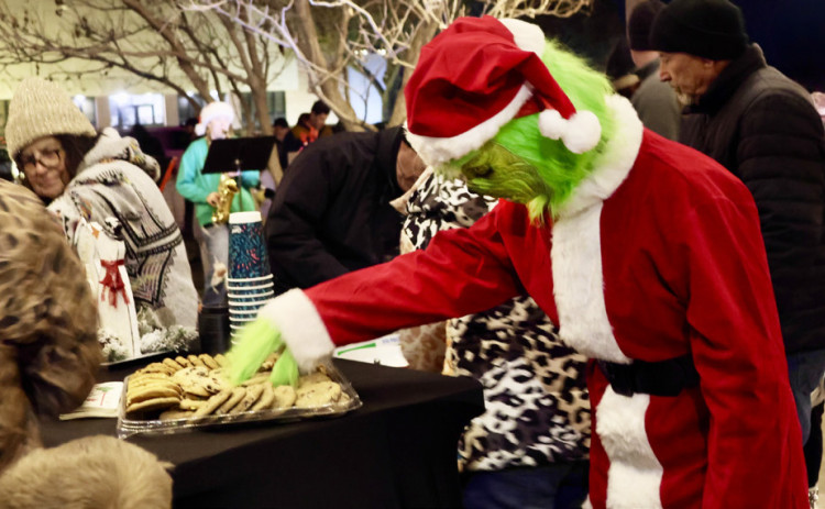 GRINCH IN KENT A special visitor seemed to help himself to the cookies in last week's Winterfest celebration in Kent County. | COURTESY PHOTO
